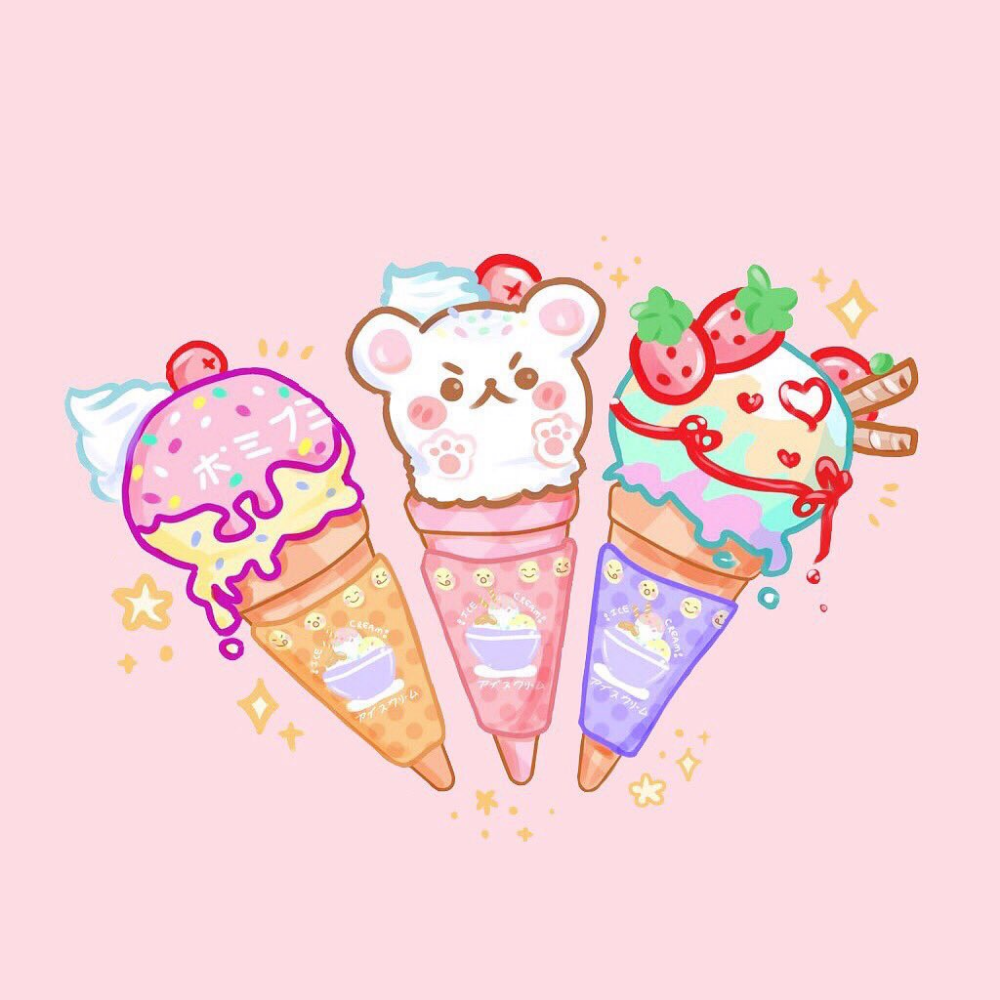 Наклейки мороженое животные