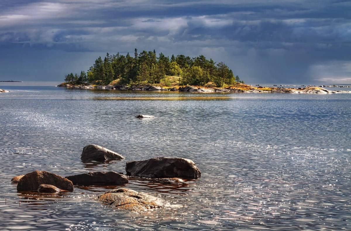 Полярные зори море