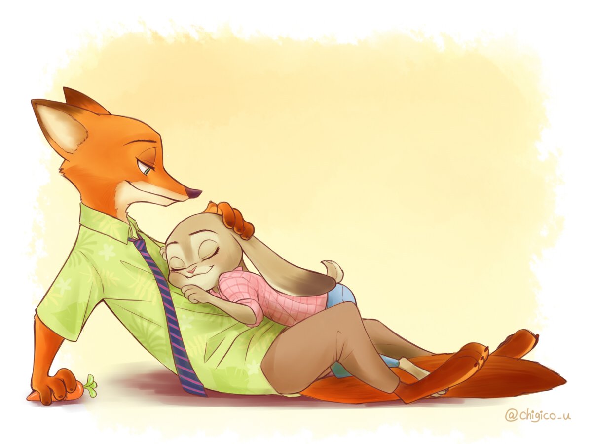 Зверополис Лис и Зайка любовь