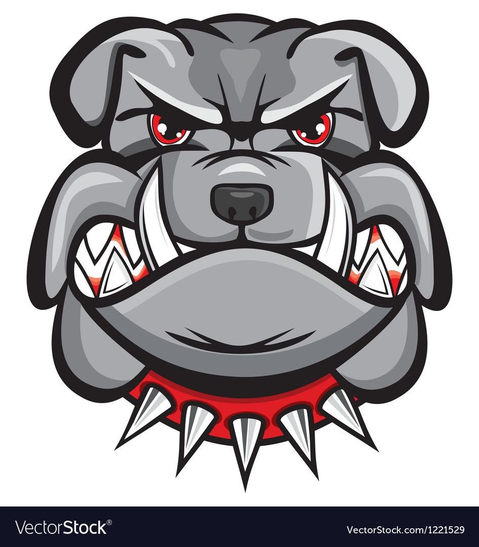 Голова злой собаки