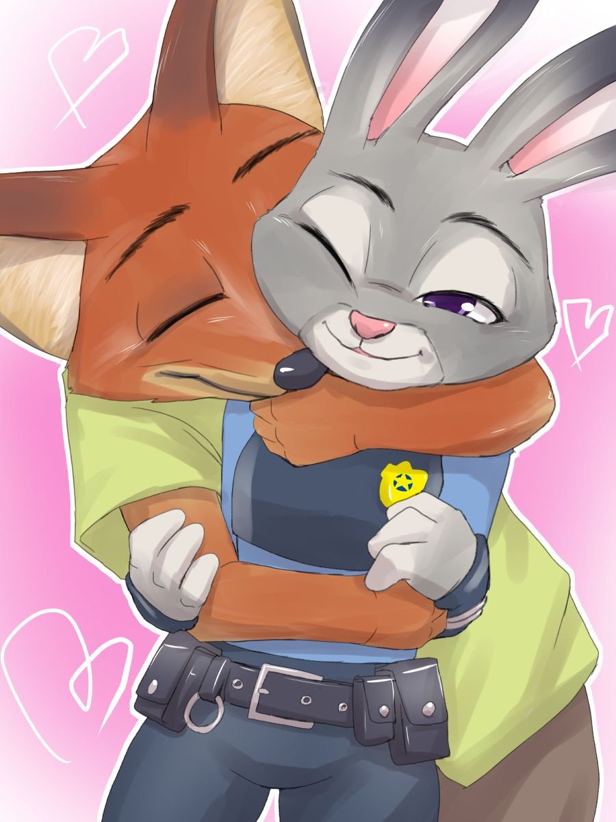 Лис ник и кролик Джуди