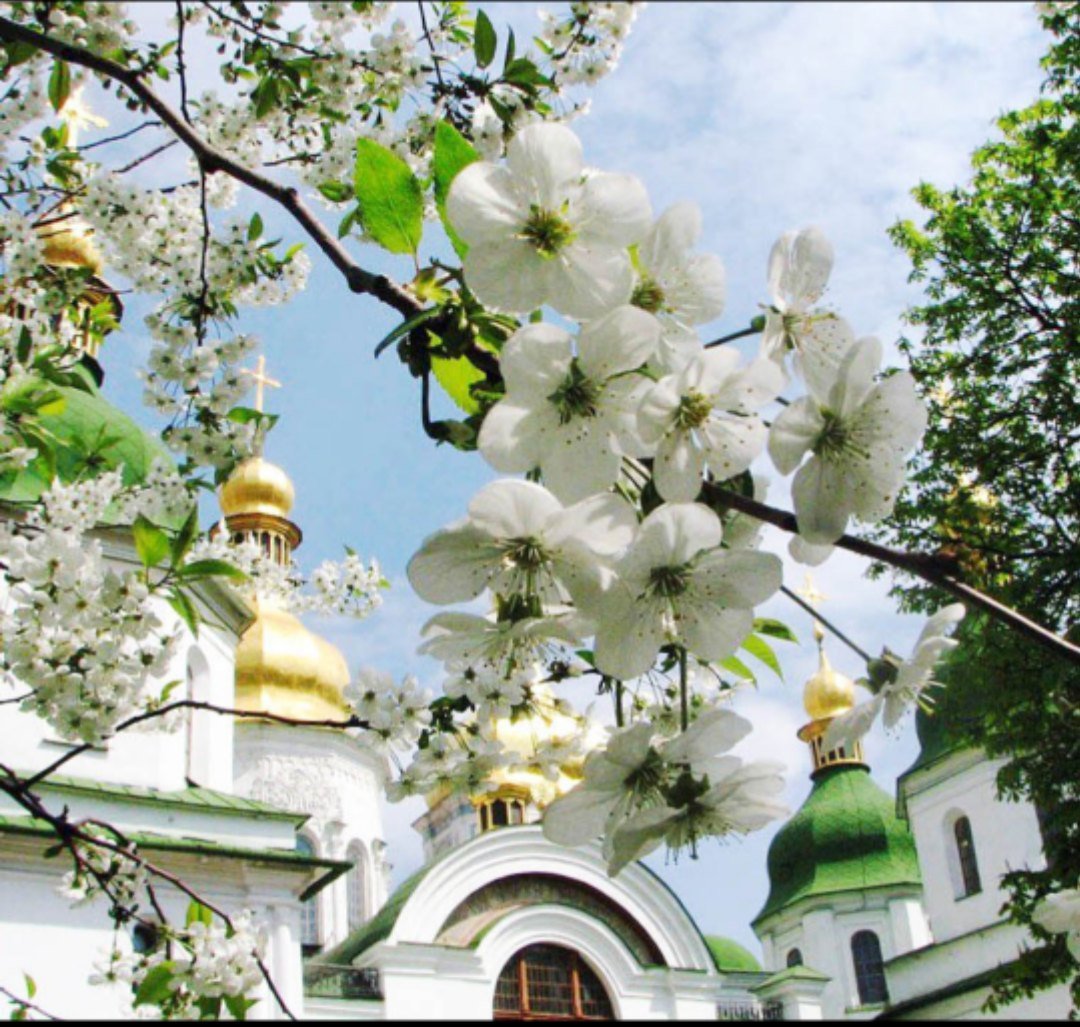Весенний храм православный