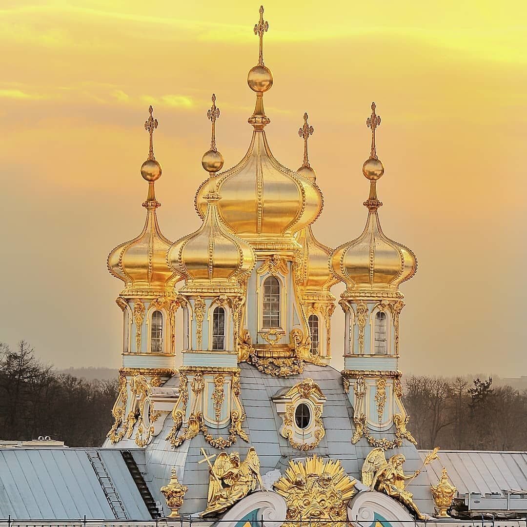 Царскосельский дворец Церковь купола