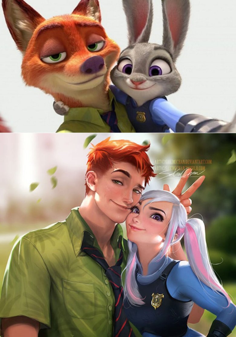 Зверополис лис и зайка картинки