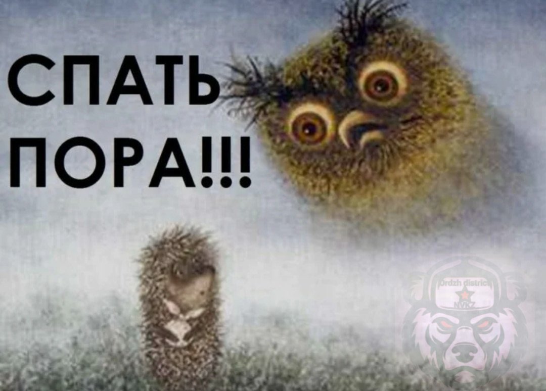 Спать пора спокойной ночи