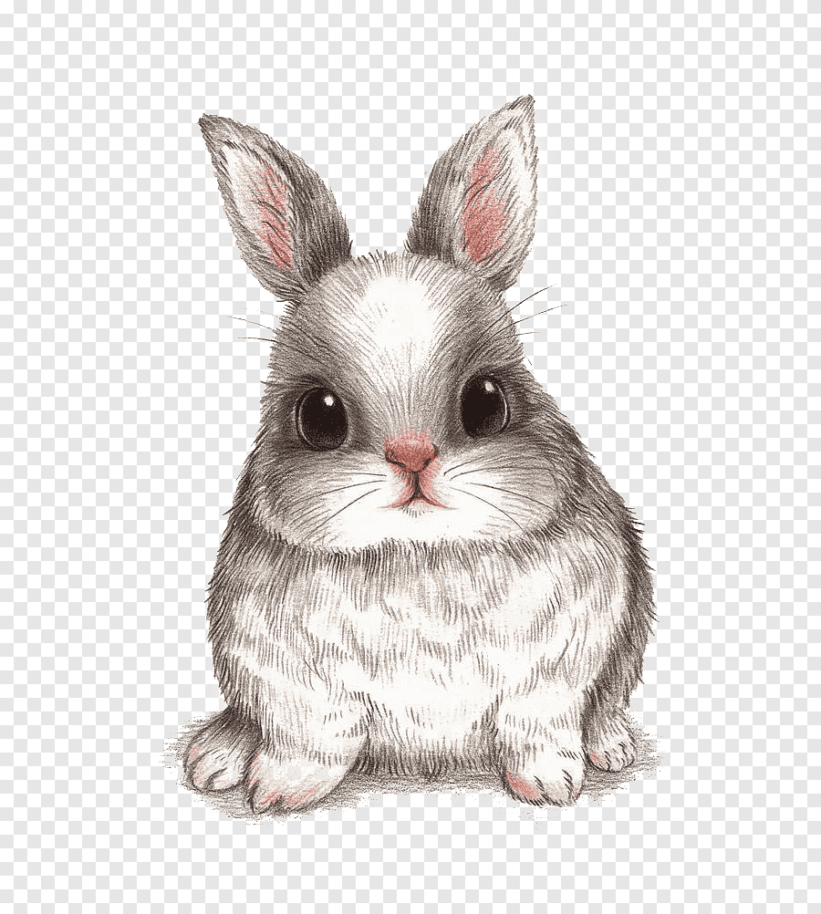 Зайчик рисунок