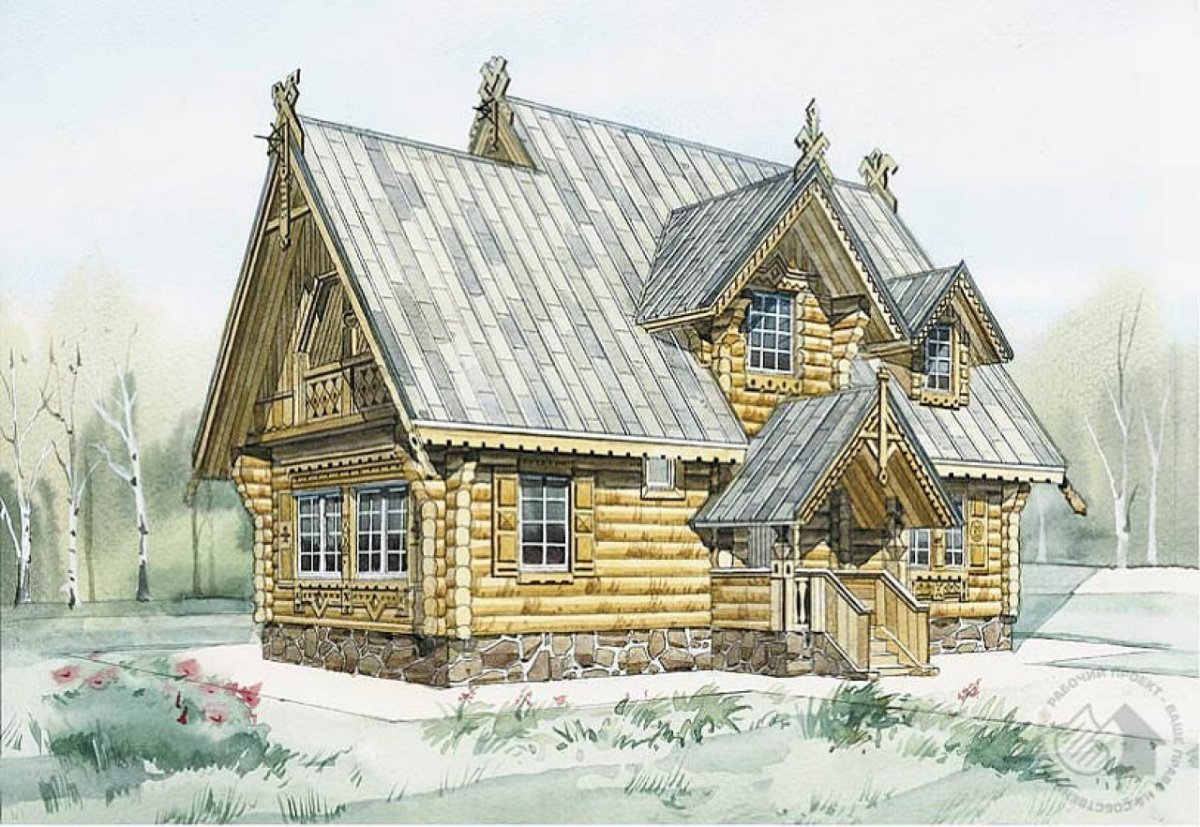 Срубные избы древней Руси