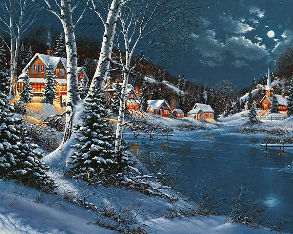 Картины пейзажи Дерк Хансен