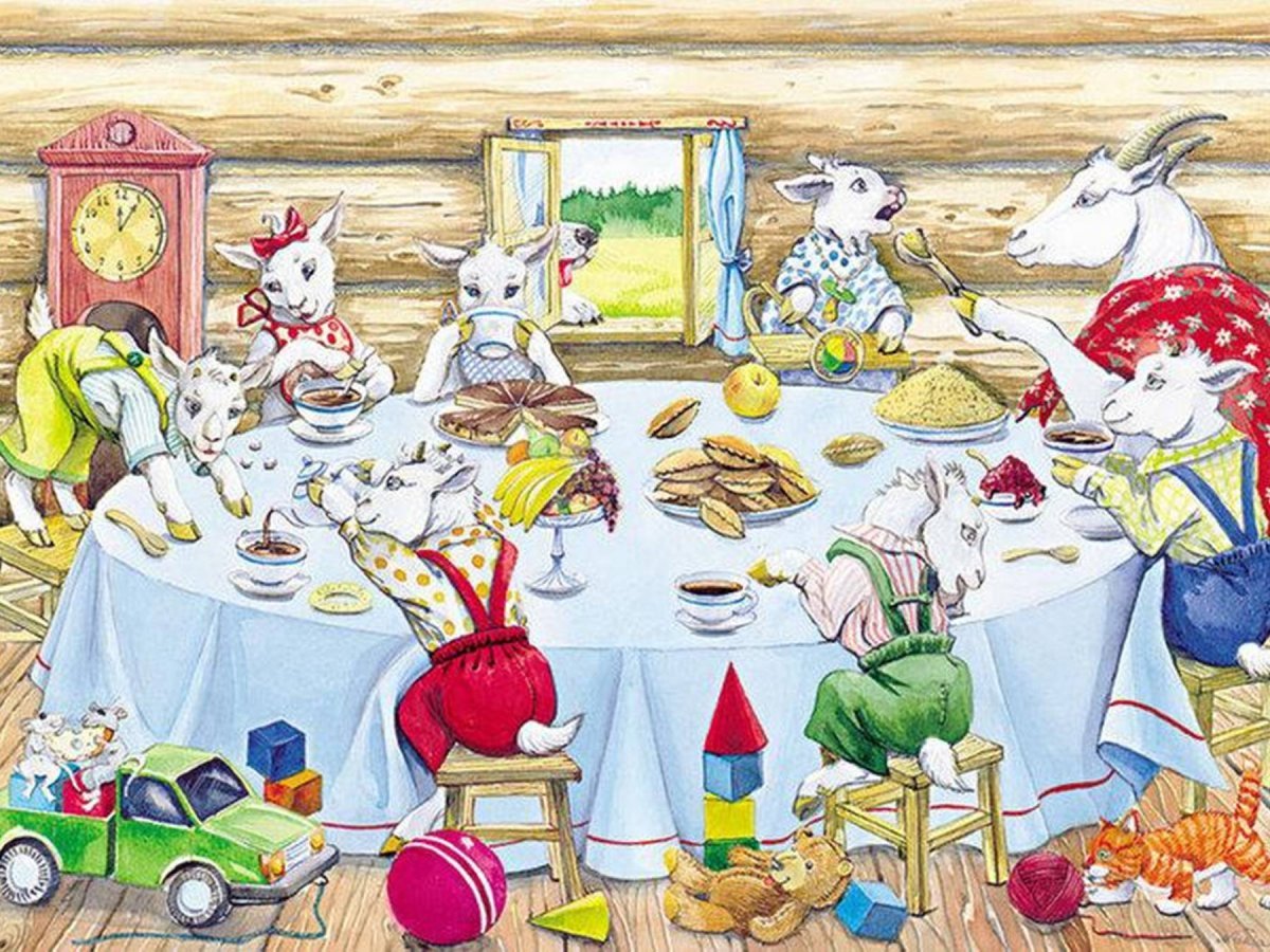 Коза и козлята мультик