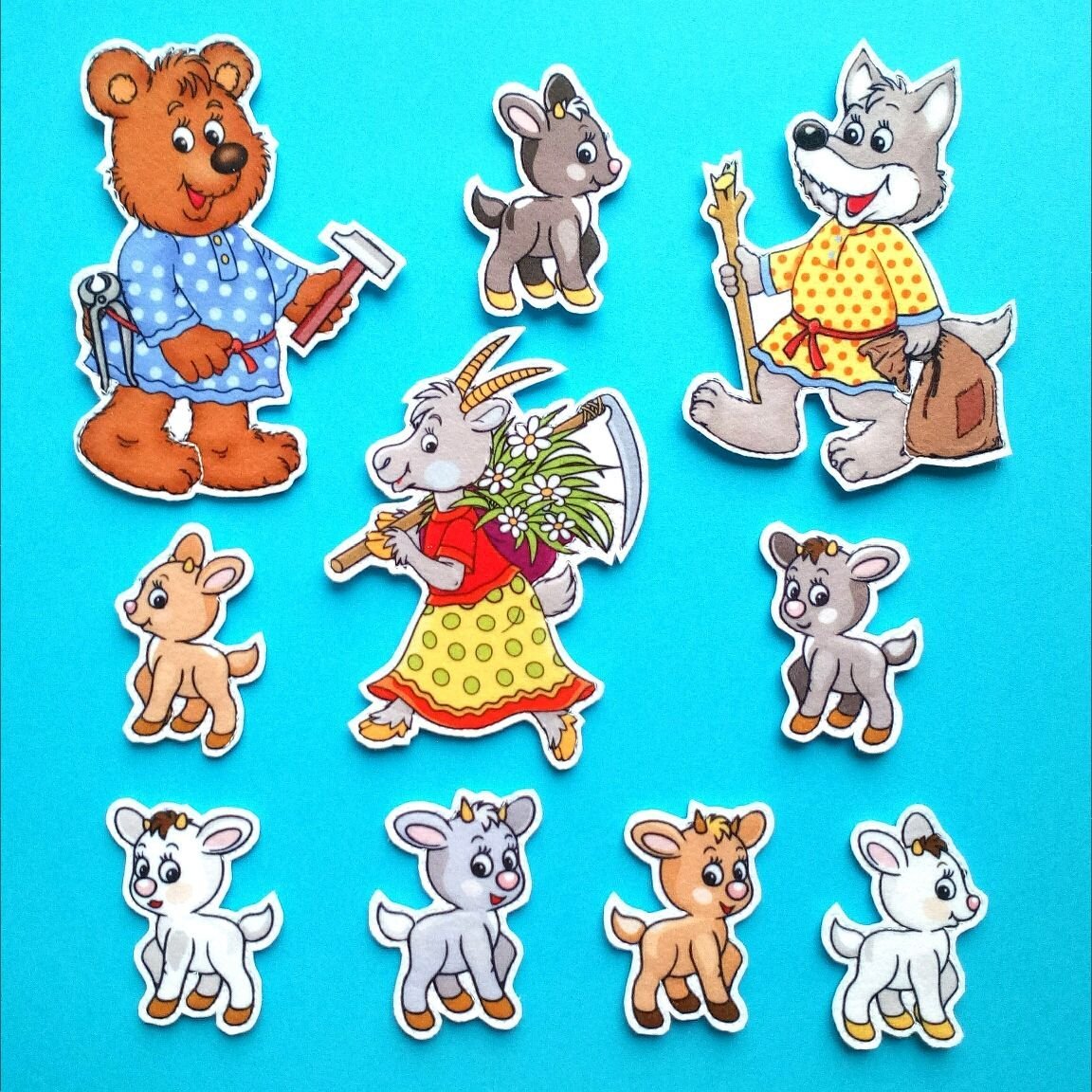 Коза и семеро козлят сказка