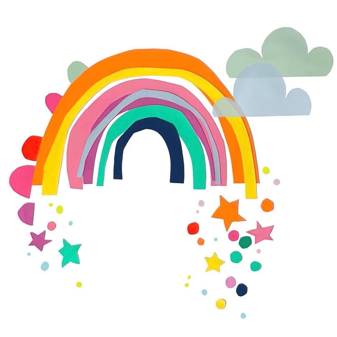 Детский принт Радуга