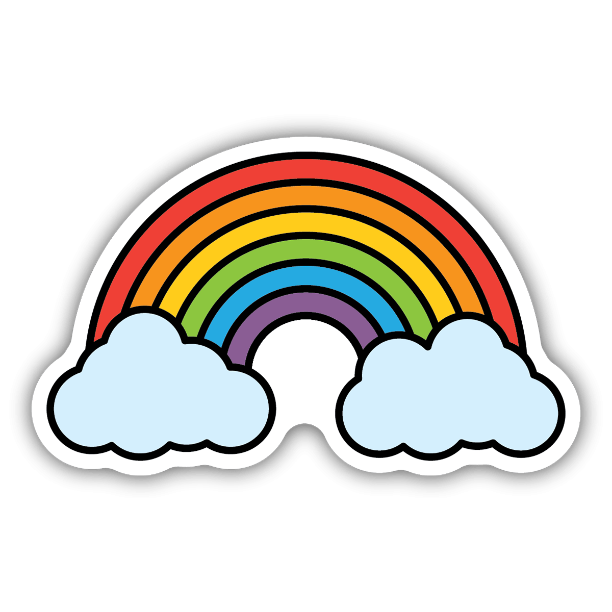 Радуга стикер