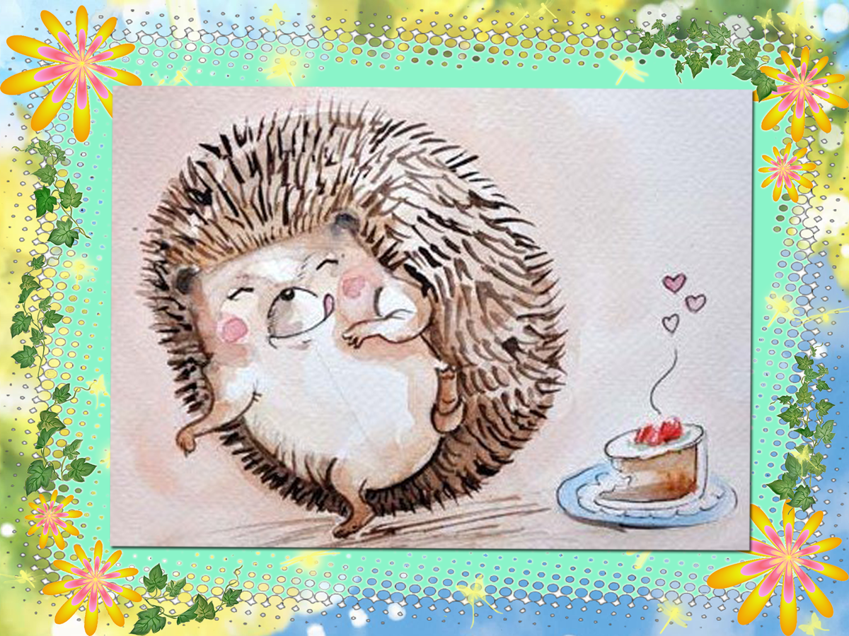 Ежики мультяшные милые