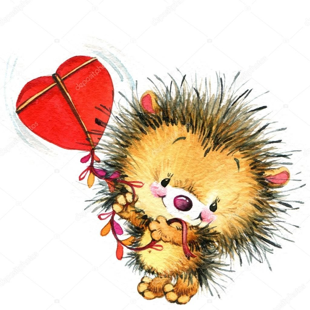Милый Ежик с сердечком