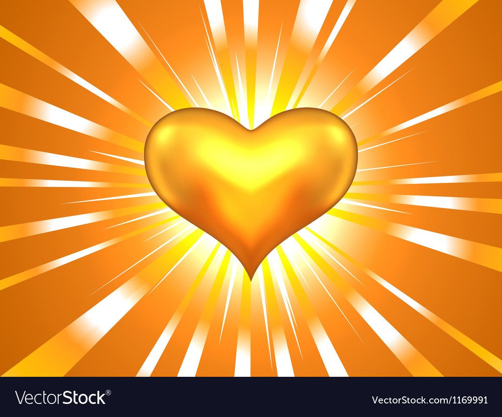 Сердечко с лучами