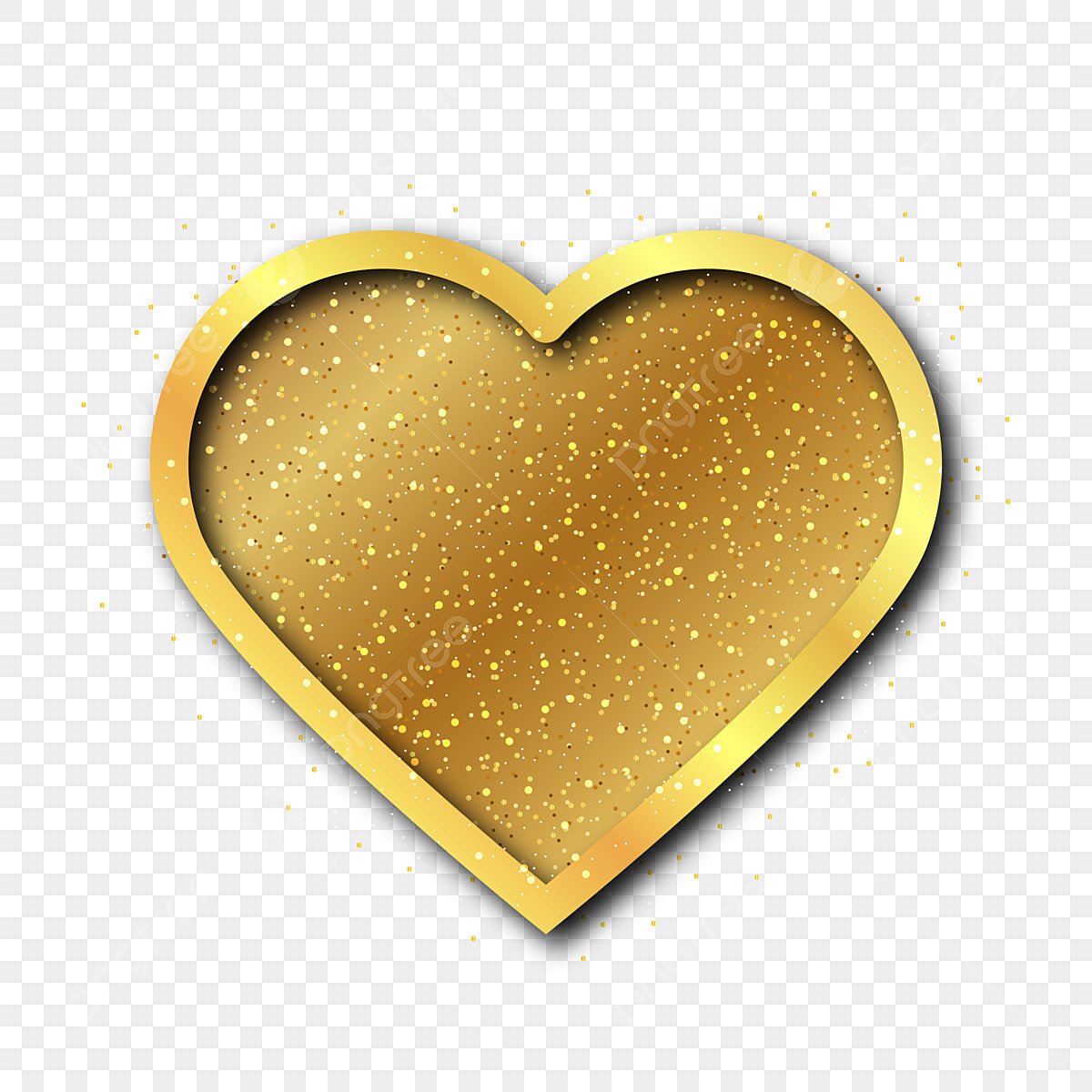 Золотое изысканное сердце