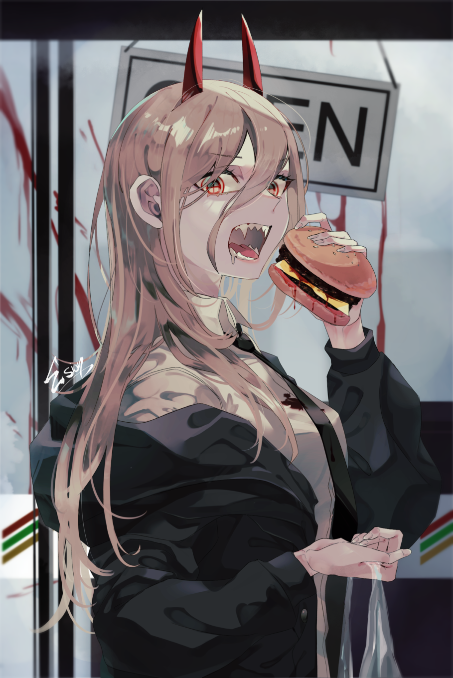 Chainsaw man anime Power аниме