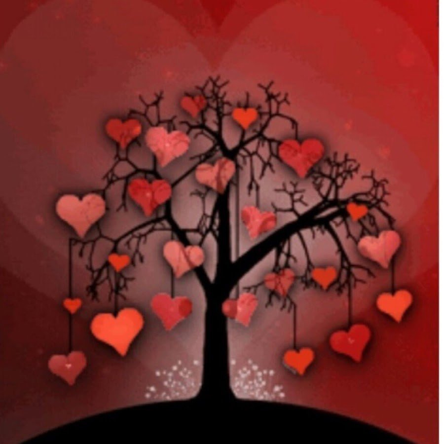 Сердце любовь на дереве