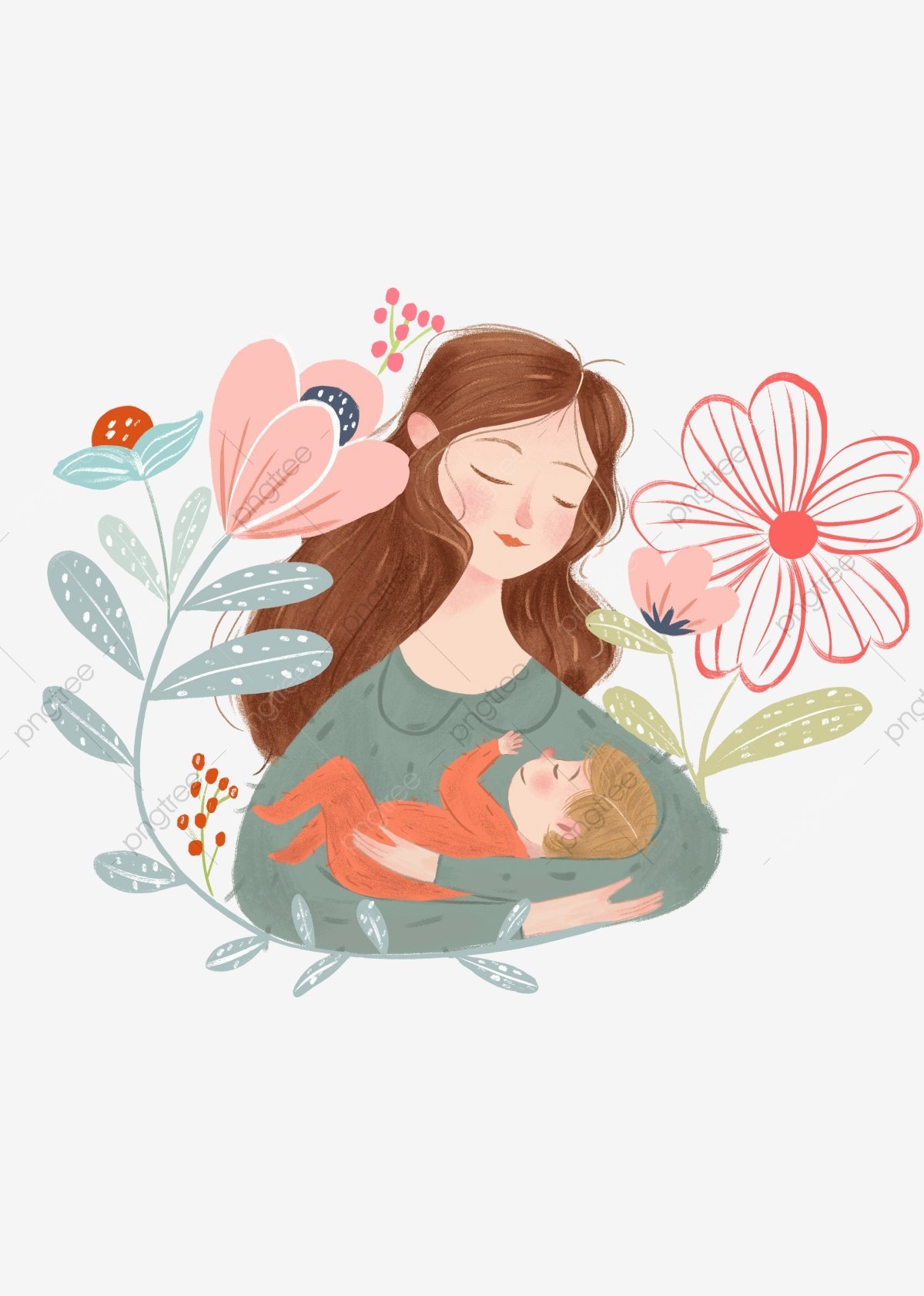 Мама и две дочери вектор