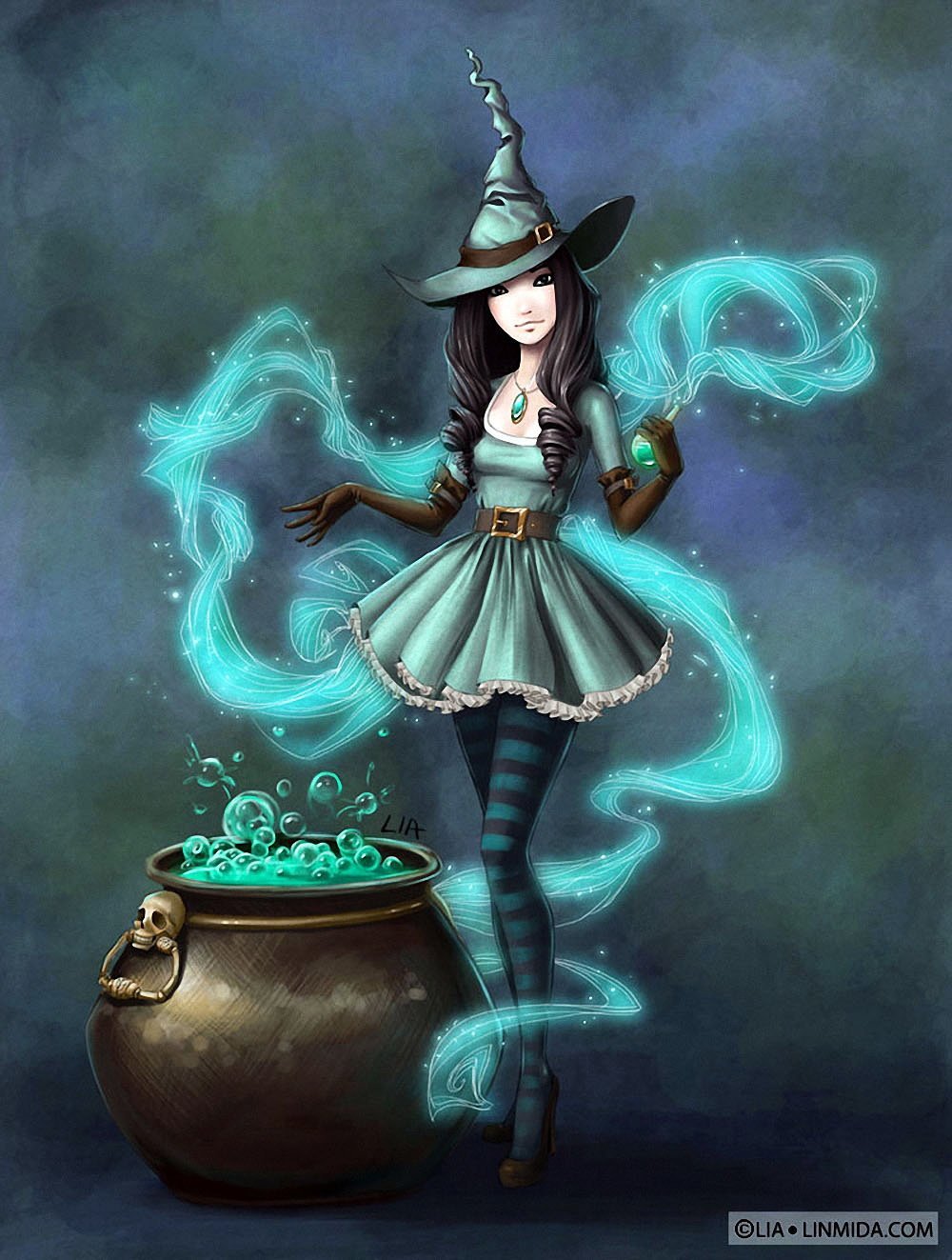 Ведьма на Хэллоуин