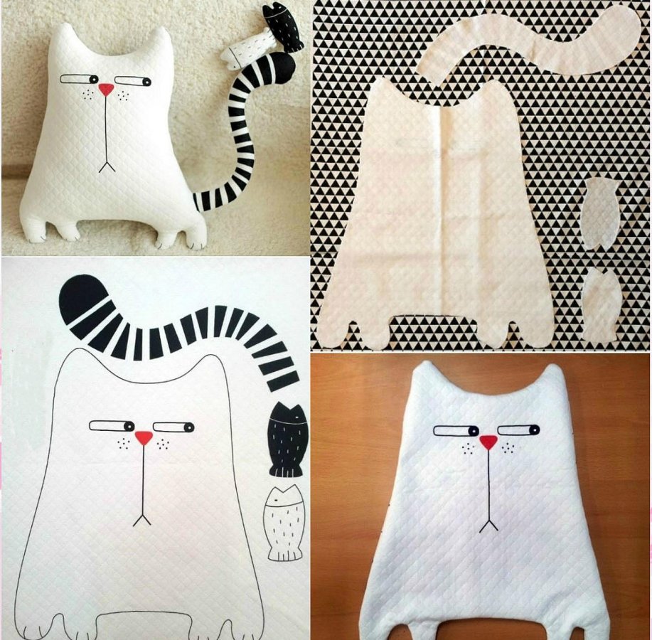 Игрушка подушка кошка