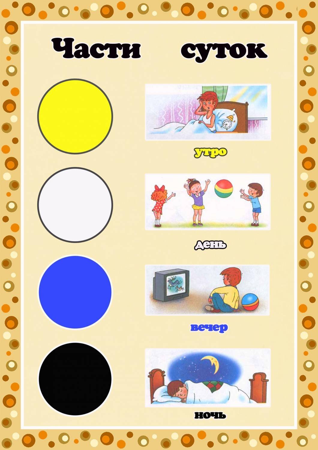 Как научить ребенка месяцам и временам года