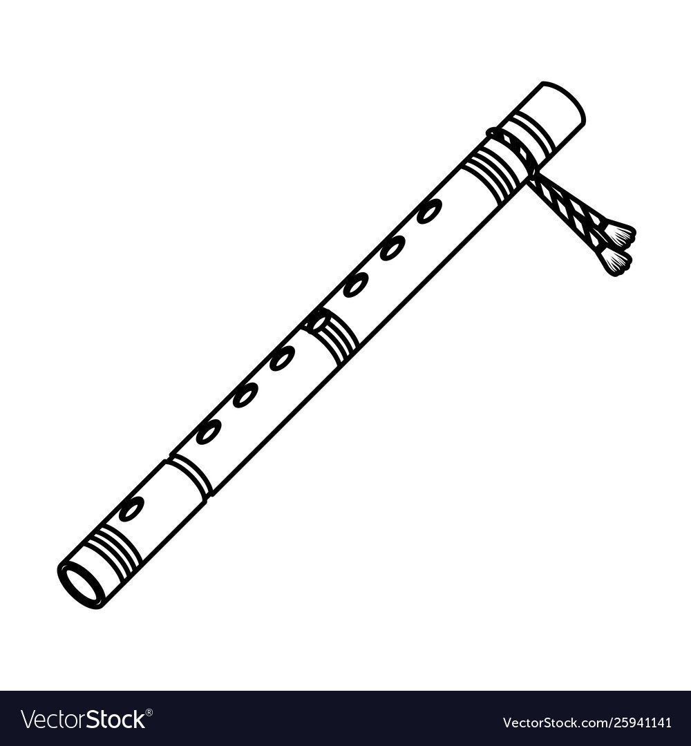 Свирель музыкальный инструмент рисунок