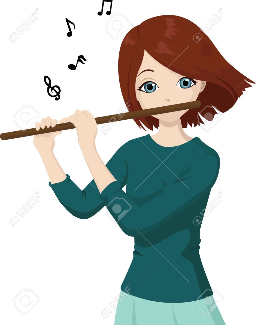 Флейтист мультяшный