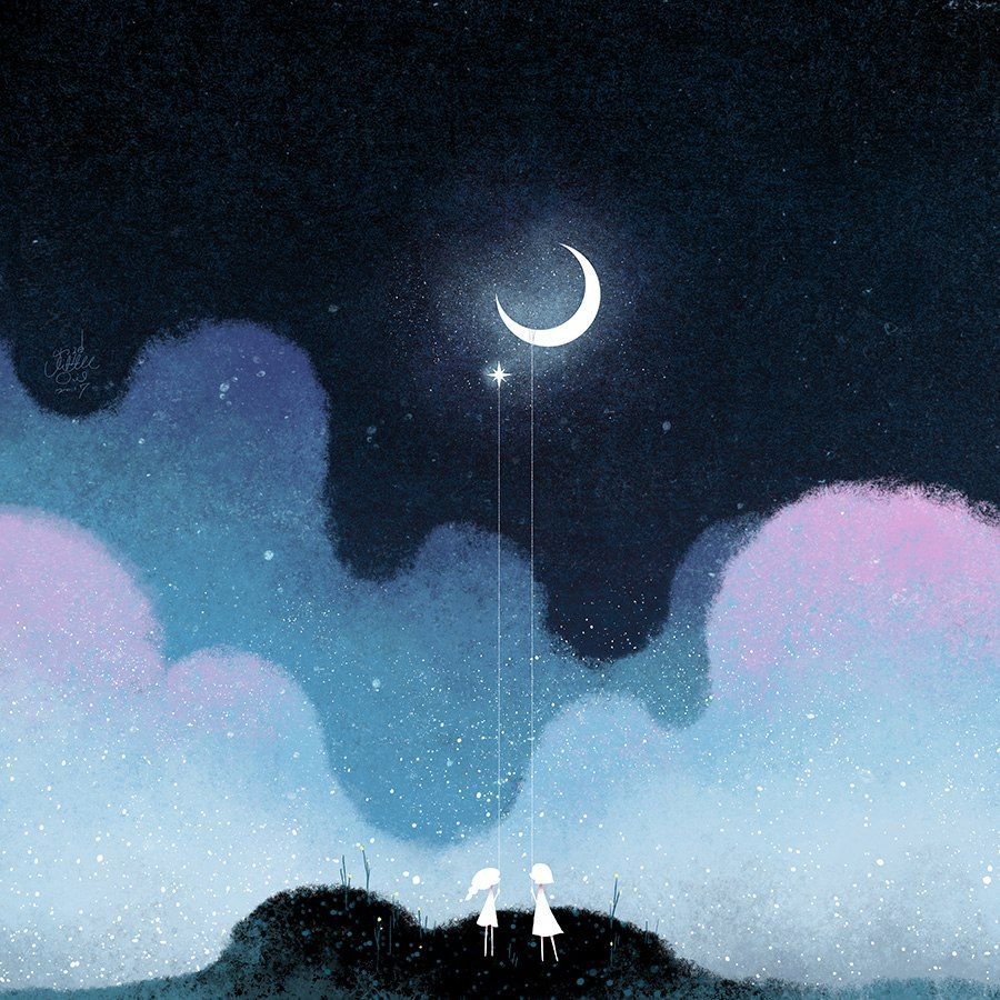 Рисунок ночного неба