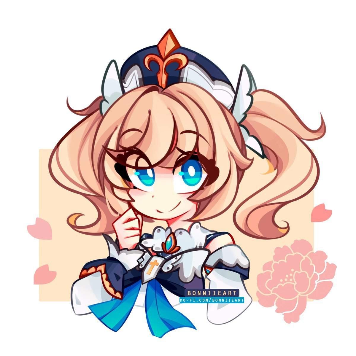 Стикеры Геншин Импакт Чиби Розария