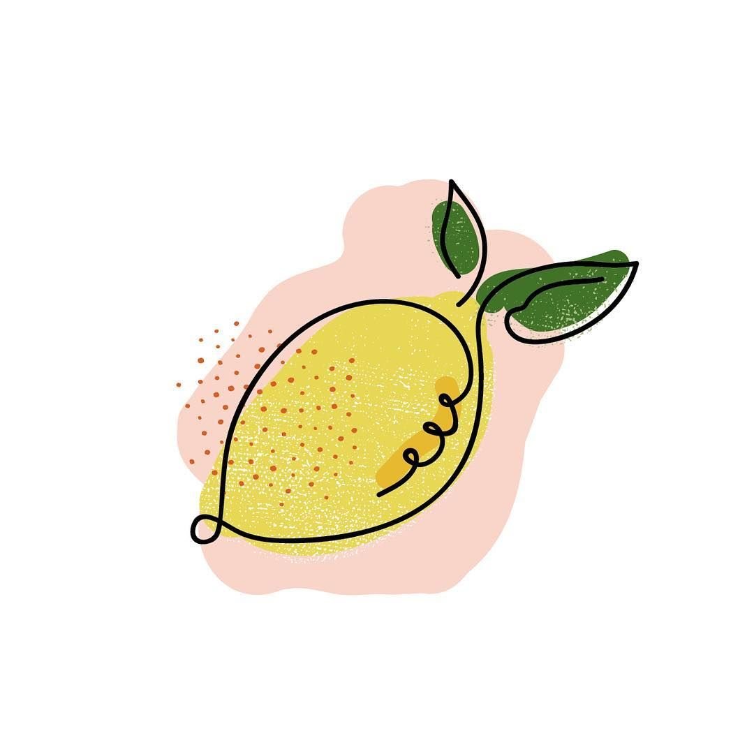 Лимон для срисовки