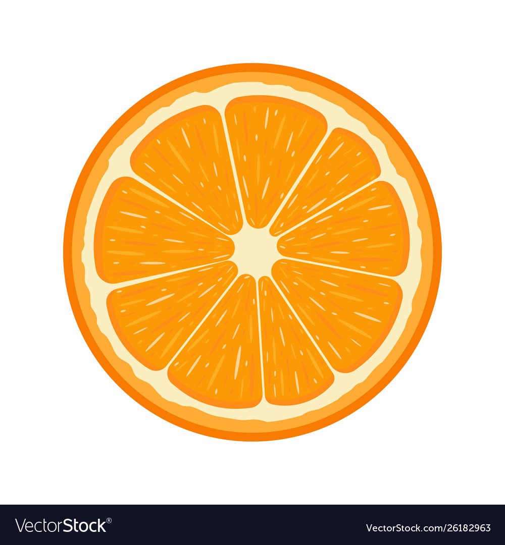 Cartoon долька апельсина