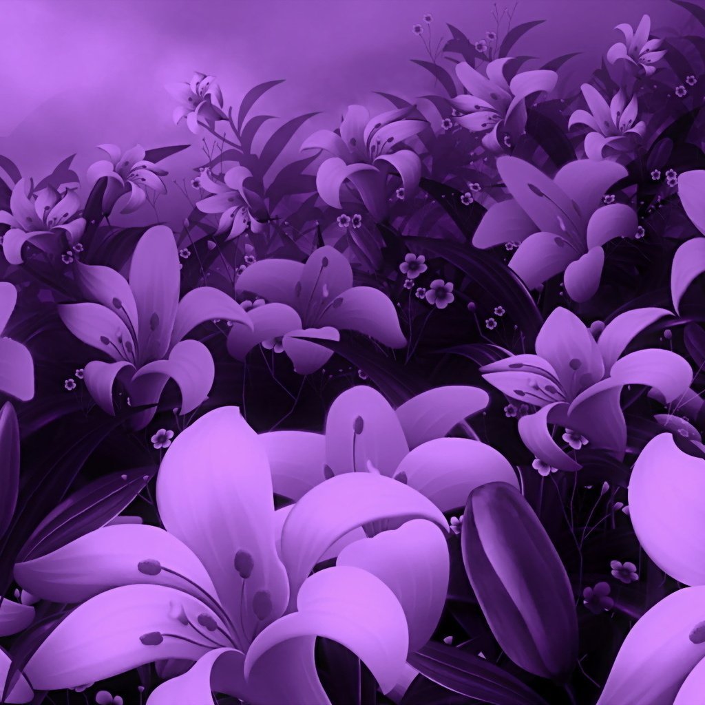 Фиолетовые цветы