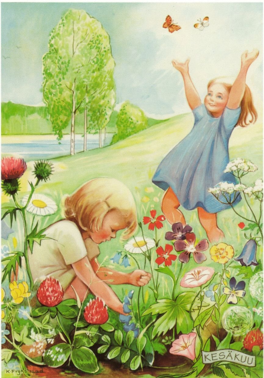 Детские иллюстрации лето