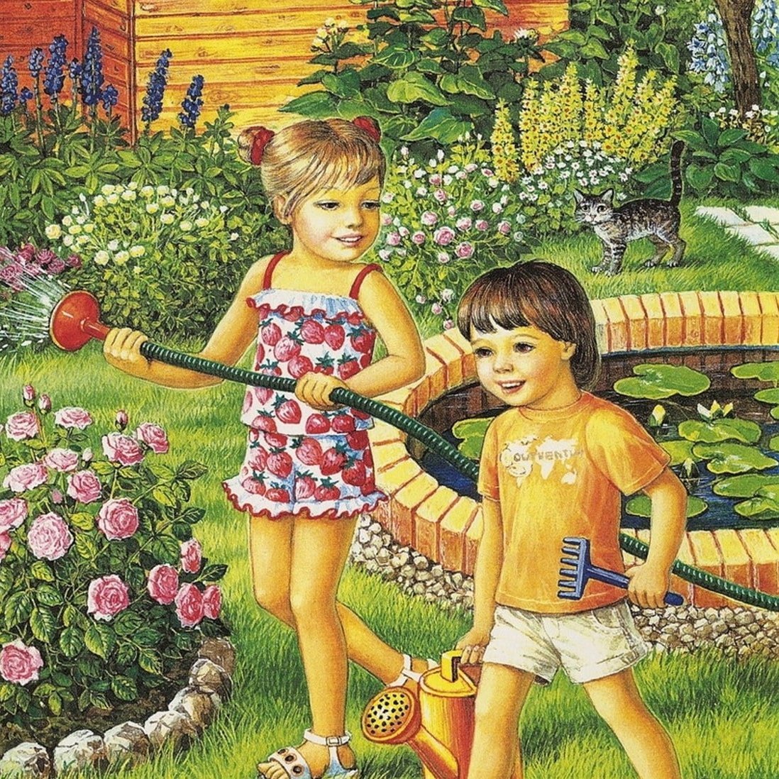 Труд летом для дошкольников