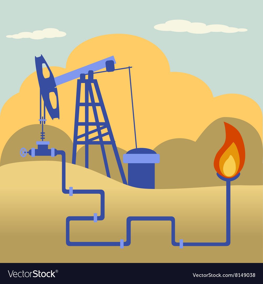 Нефтяная вышка вектор
