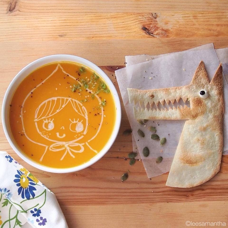 Подача супа детей интересная