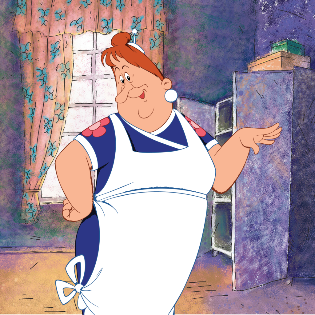 Карлсон Фрекен бок мультфильм