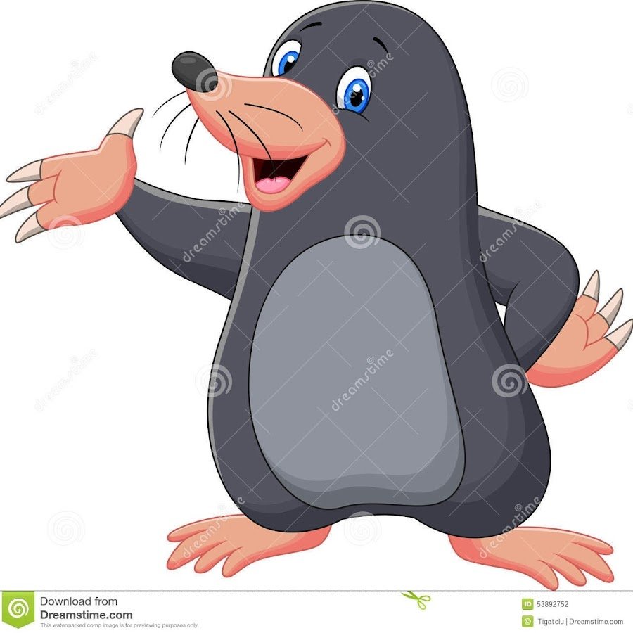 Крот мультяшный