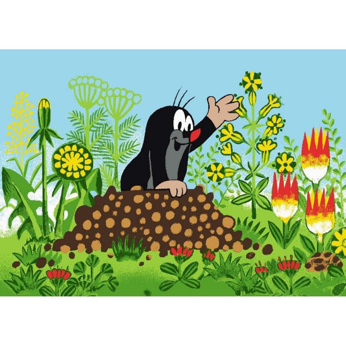 Крот рисунок