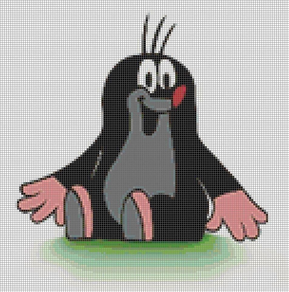 Крот из мультика