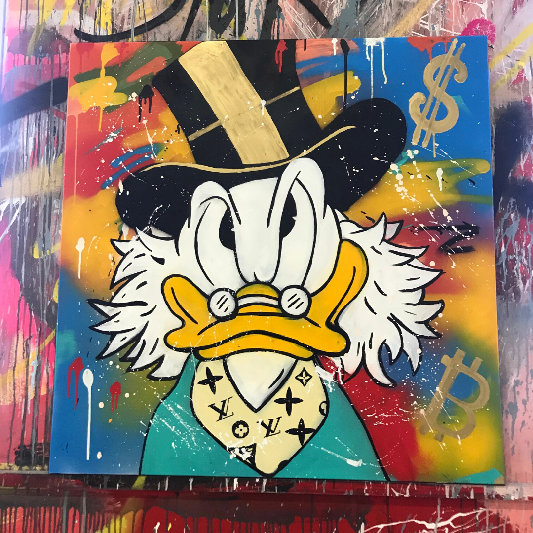 Картина Скрудж макдак с деньгами