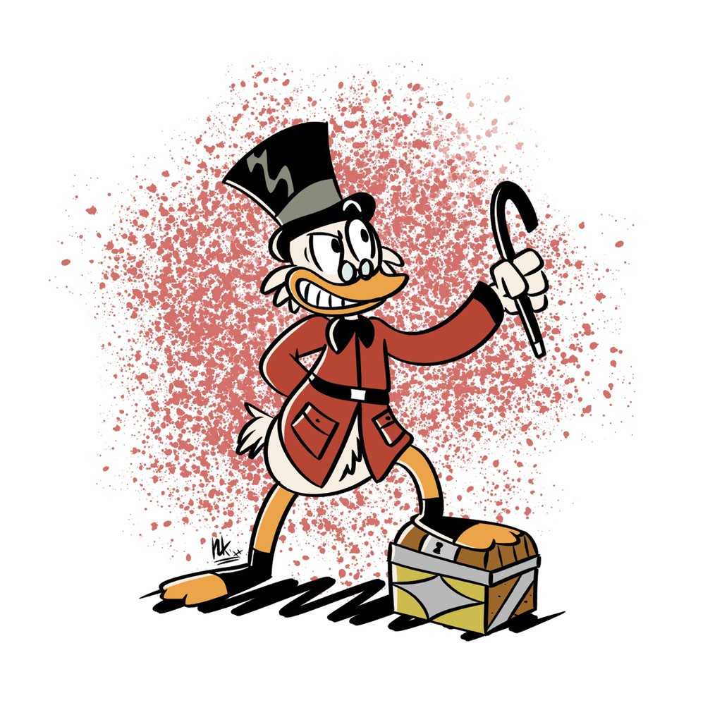 Дональд дак и Скрудж макдак арт
