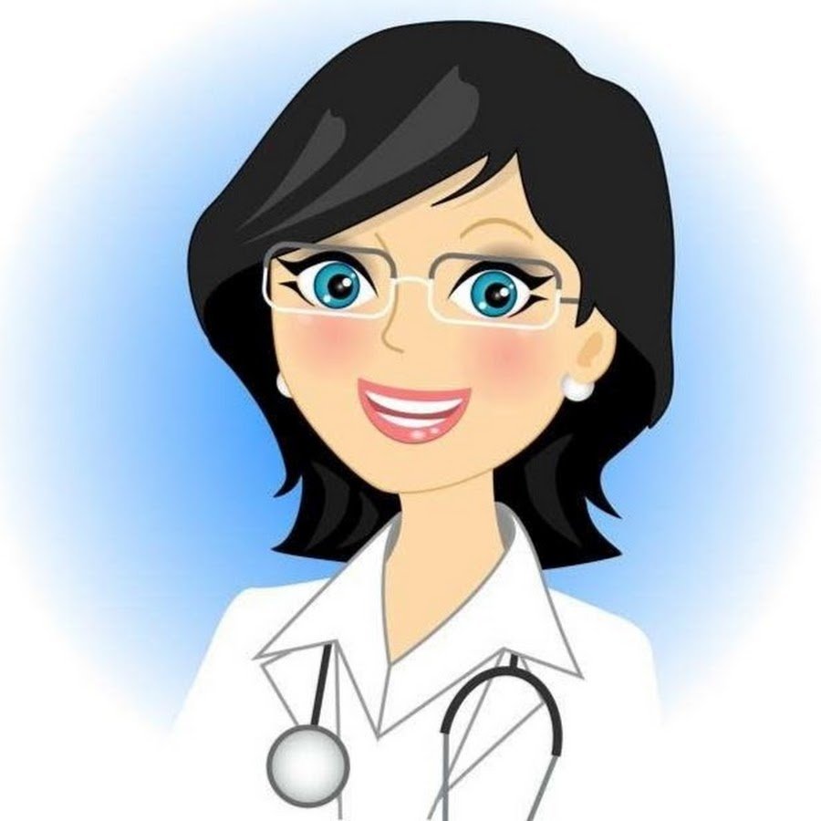 Женщина доктор мультяшная