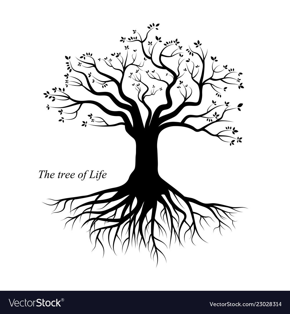 Цветущее дерево вектор