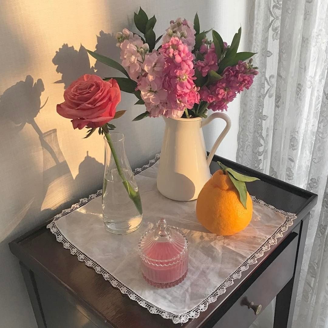 Цветы в вазе Эстетика