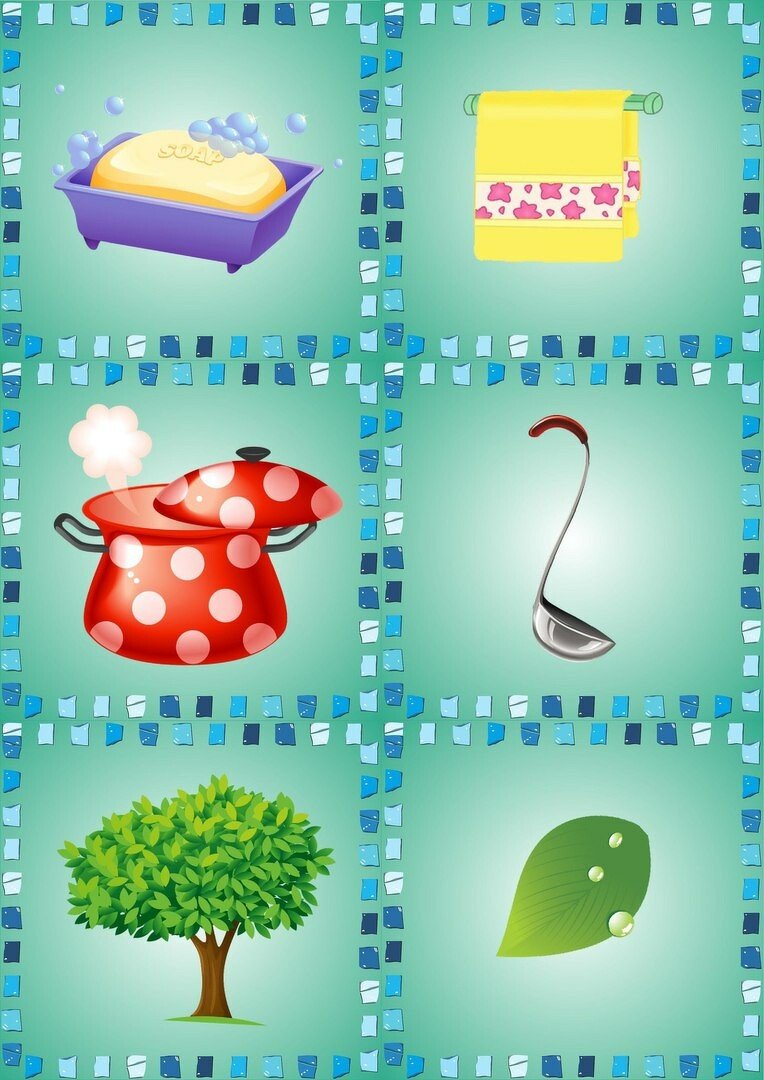 Карточки с изображением овощей