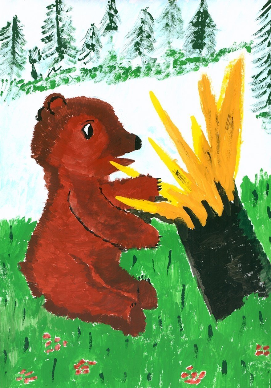 Медведь музыкант Бианки