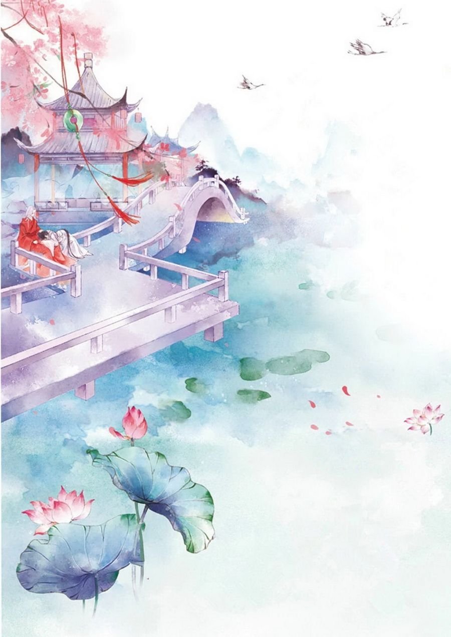 Японские Акварельные пейзажи