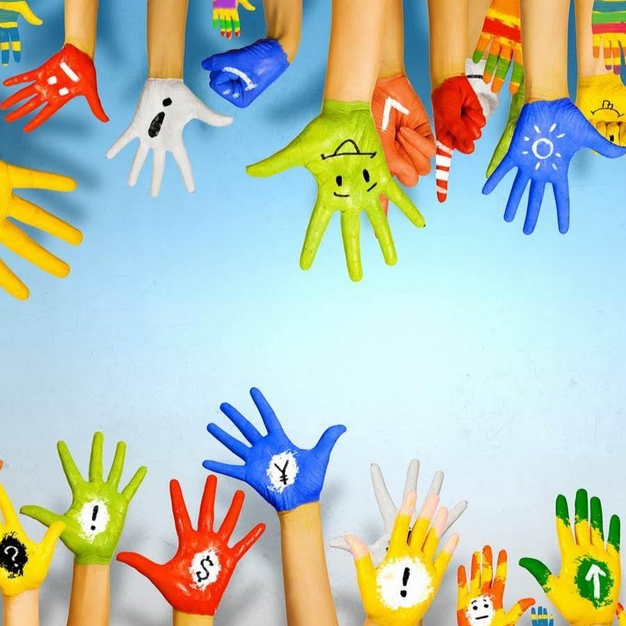 Акция цветные ладошки для детей